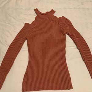 GUESS Women's Long Sleeve Cold Shoulder (Blush, XS)